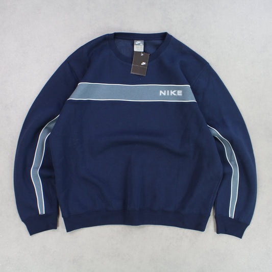 RARE 2000s Nike Sweatshirt Navy BRAND NEW - (XL)