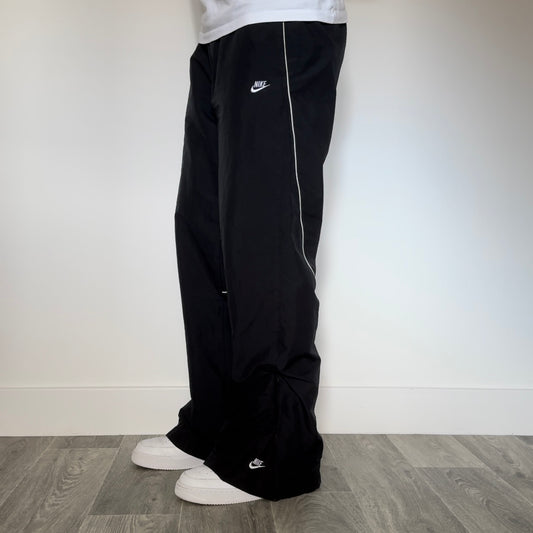 RARE 2000s Nike Trackpants Black - (L)