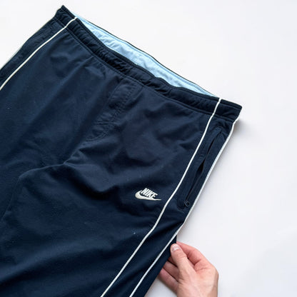 2000s Baggy Nike Trackpants Navy - (XL)