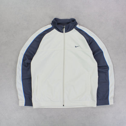 RARE 00s Nike Track Jacket Cream - (S)