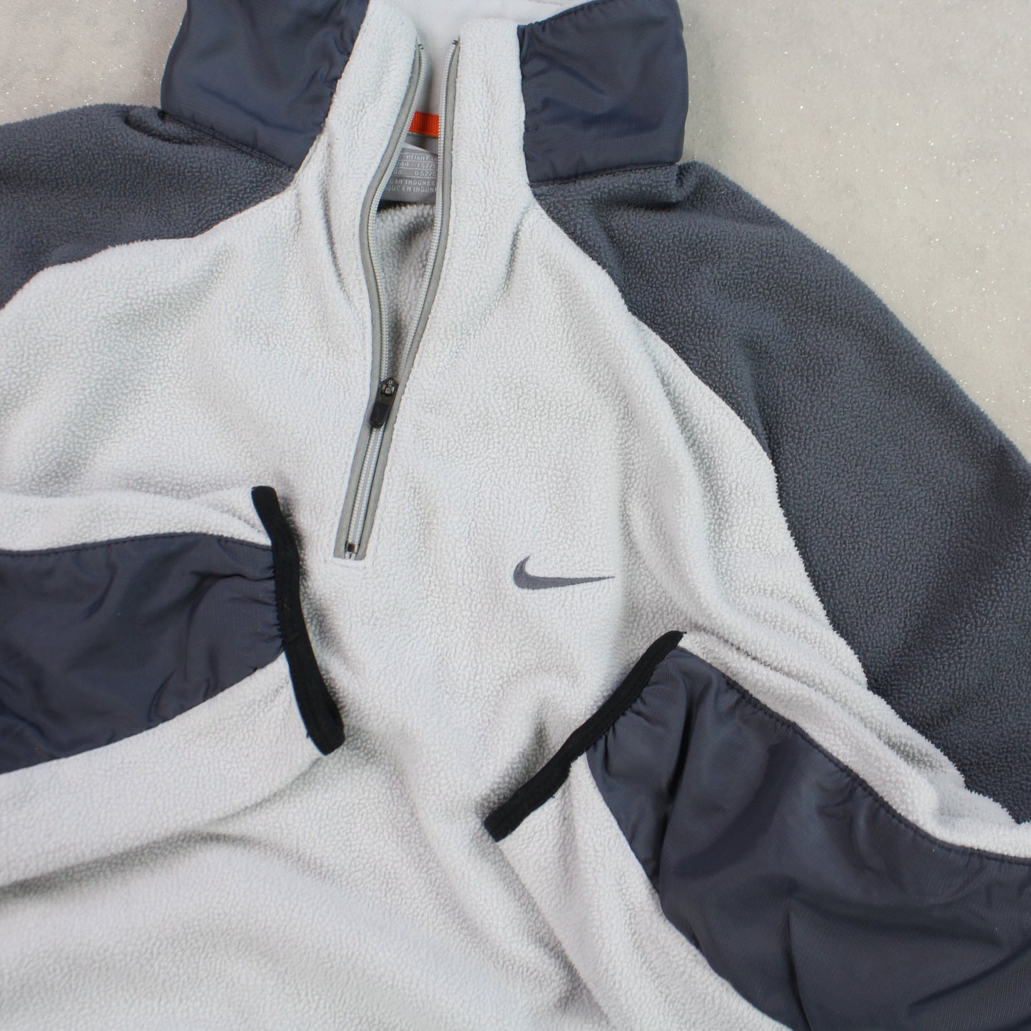 RARE 00s Nike 1/4 Fleece Grey - (L)