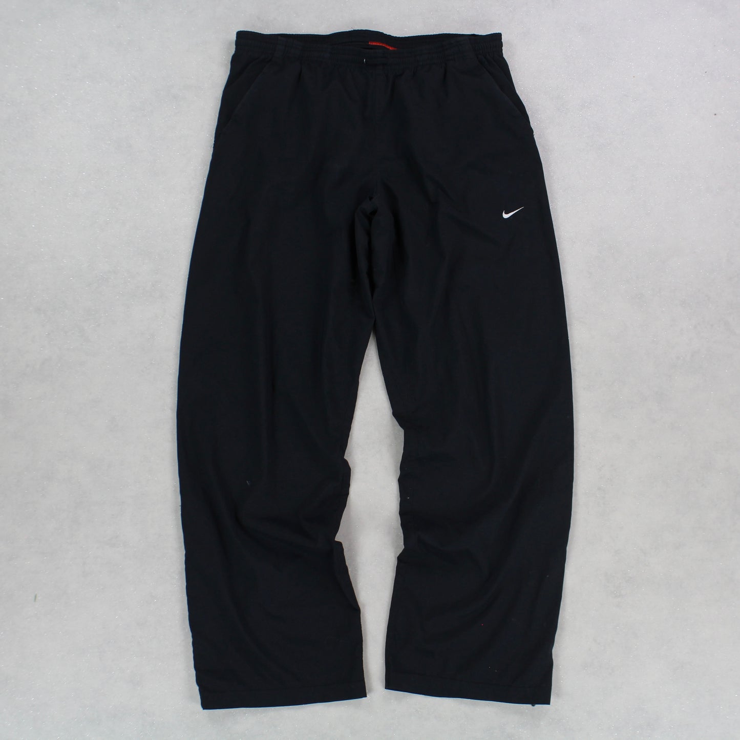 RARE 00s Baggy Nike Trackpants Black - (L)