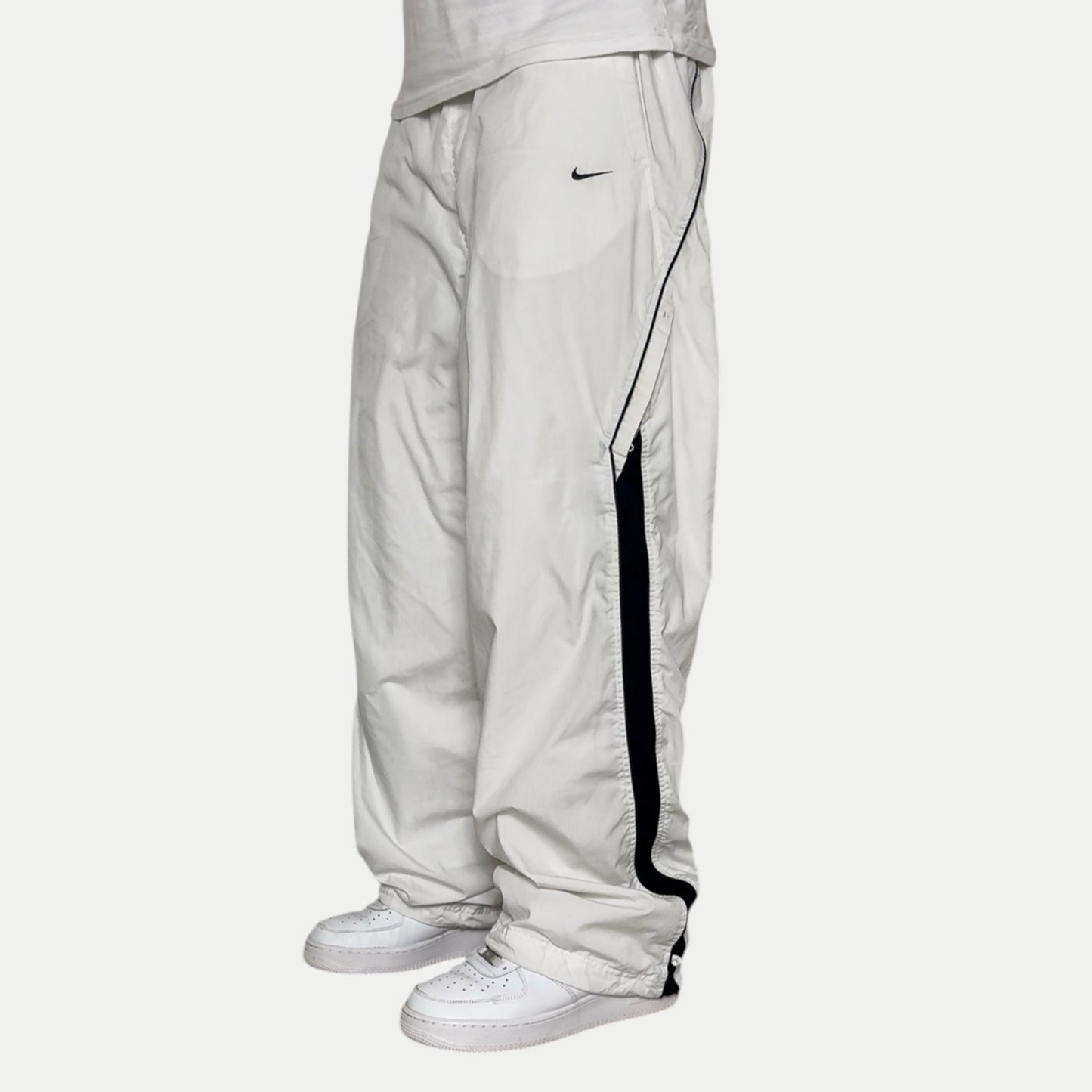 RARE 2000s Nike Trackpants White - (XL)