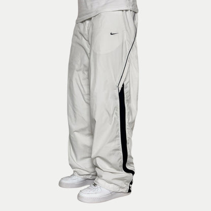 RARE 2000s Nike Trackpants White - (XL)