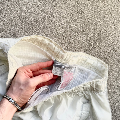 SUPER RARE 2000s Nike Trackpants White - (S)