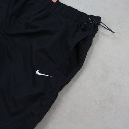 RARE 2000s Baggy Nike Air Trackpants Black - (L)