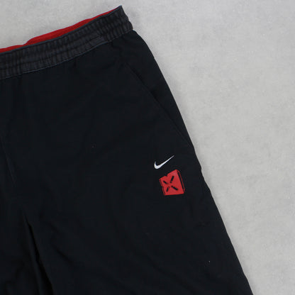 RARE 00s Nike Trackpants Black - (XL)