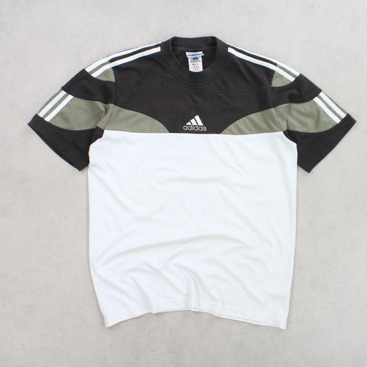 RARE 90s Vintage Adidas T-Shirt White - (S)