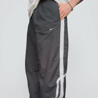 RARE 2000s Baggy Nike Trackpants Grey - (L)