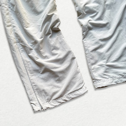 RARE 2000s Baggy Nike Trackpants White - (L)