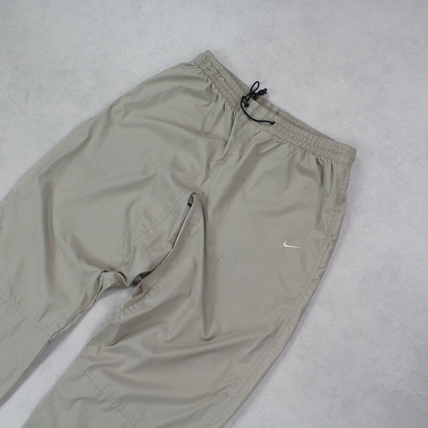 RARE 90s Baggy Nike Trackpants Beige - (L)