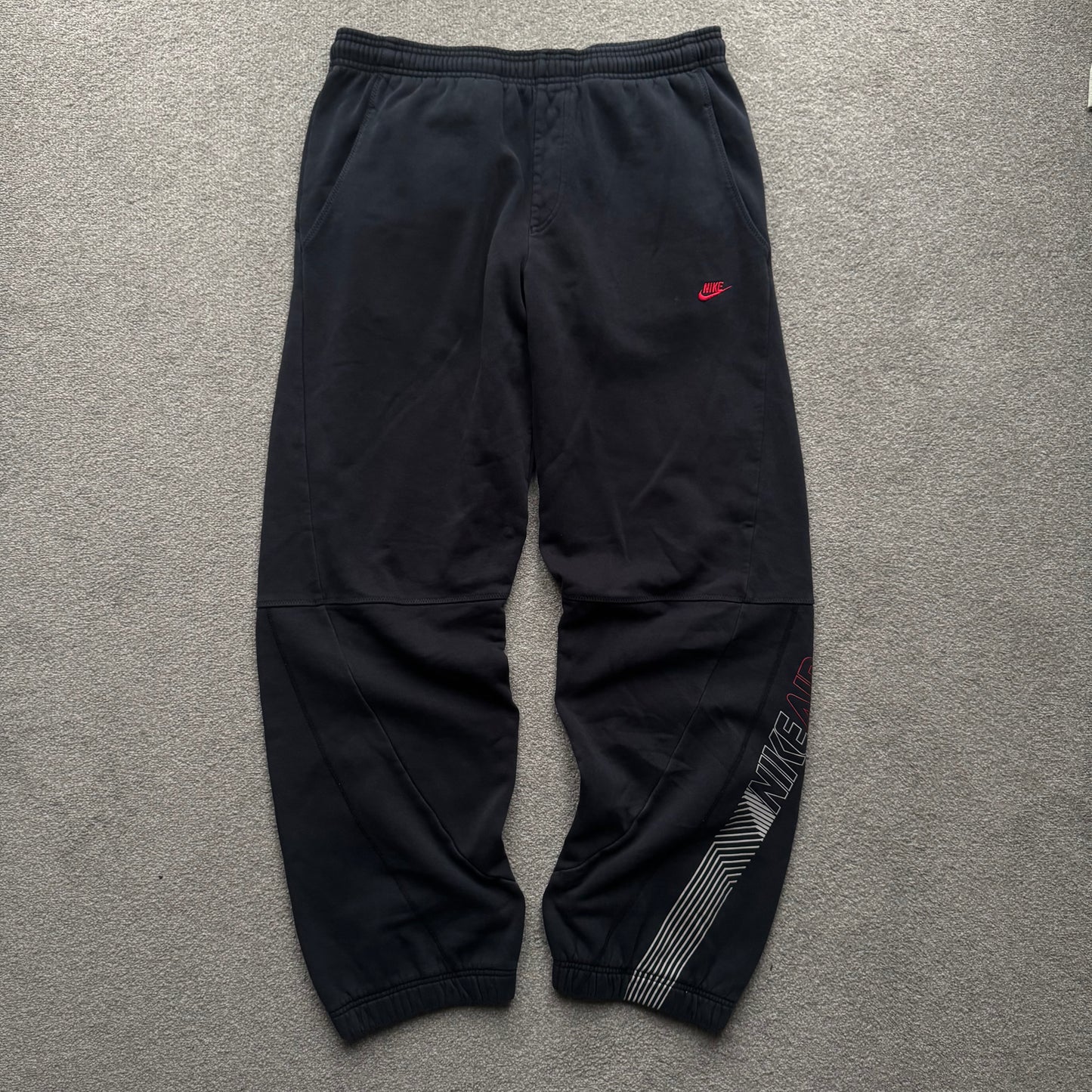 RARE 2000s Nike Airmax Joggers Black - (L)