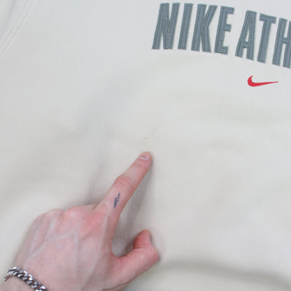 RARE Vintage 00s Nike Spell Out Sweatshirt Cream - (XL)