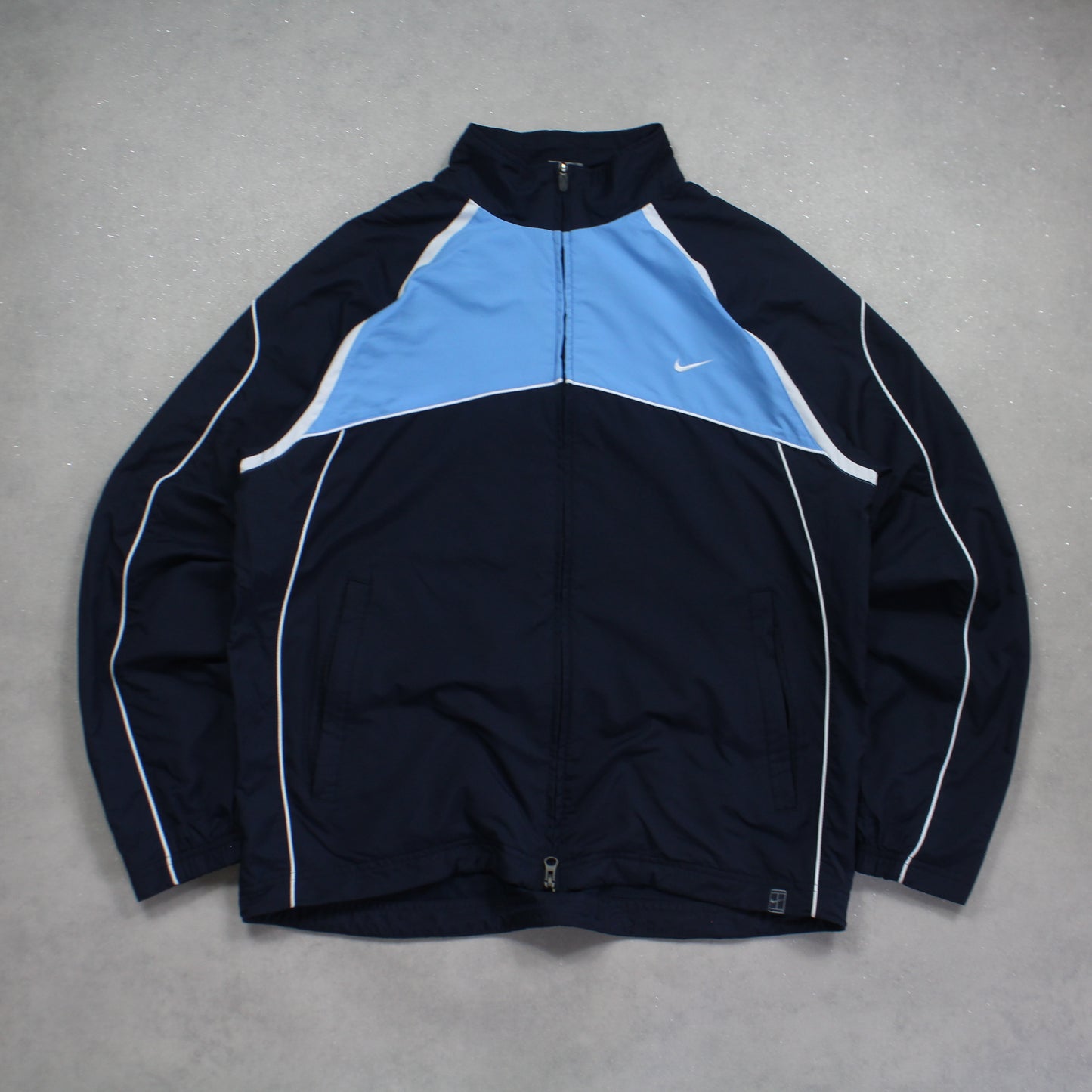 RARE 2000s Nike Track Jacket Navy - (L)