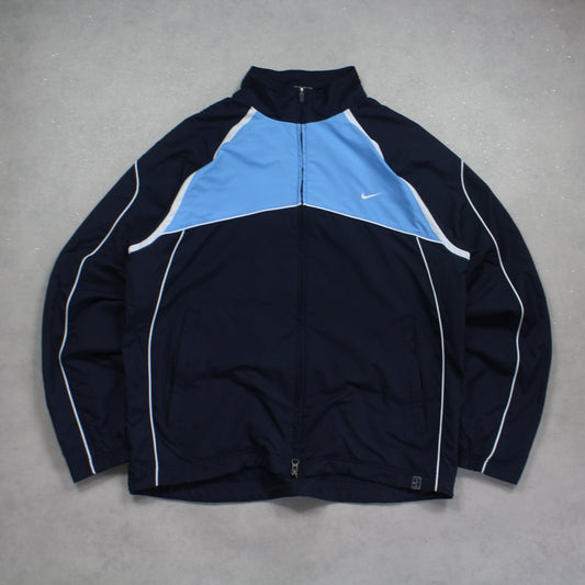 RARE 2000s Nike Track Jacket Navy - (L)