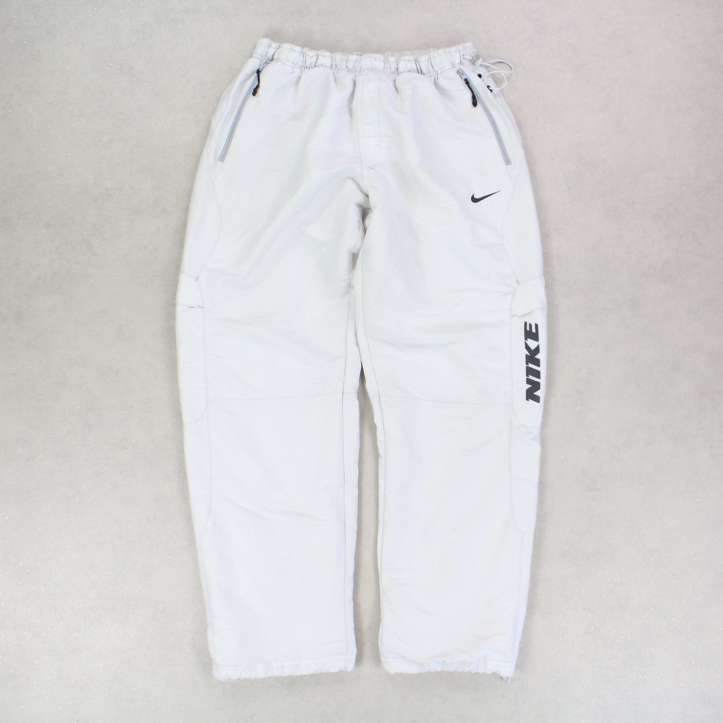 SUPER RARE 00s Nike Trackpants White - (L)