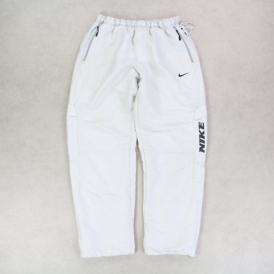 SUPER RARE 00s Nike Trackpants White - (L)