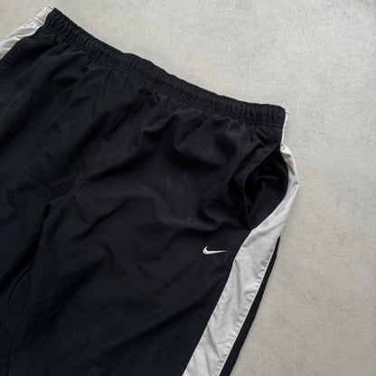 RARE 2000s Nike Trackpants Black - (XL)
