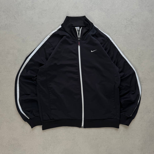 RARE 2000s Nike Track Jacket Black - (S)
