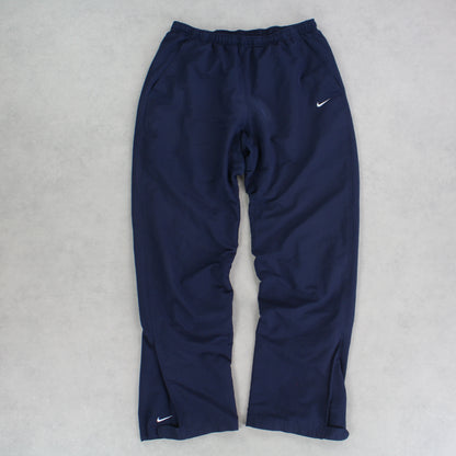 RARE 2000s Nike Trackpants Navy - (L)