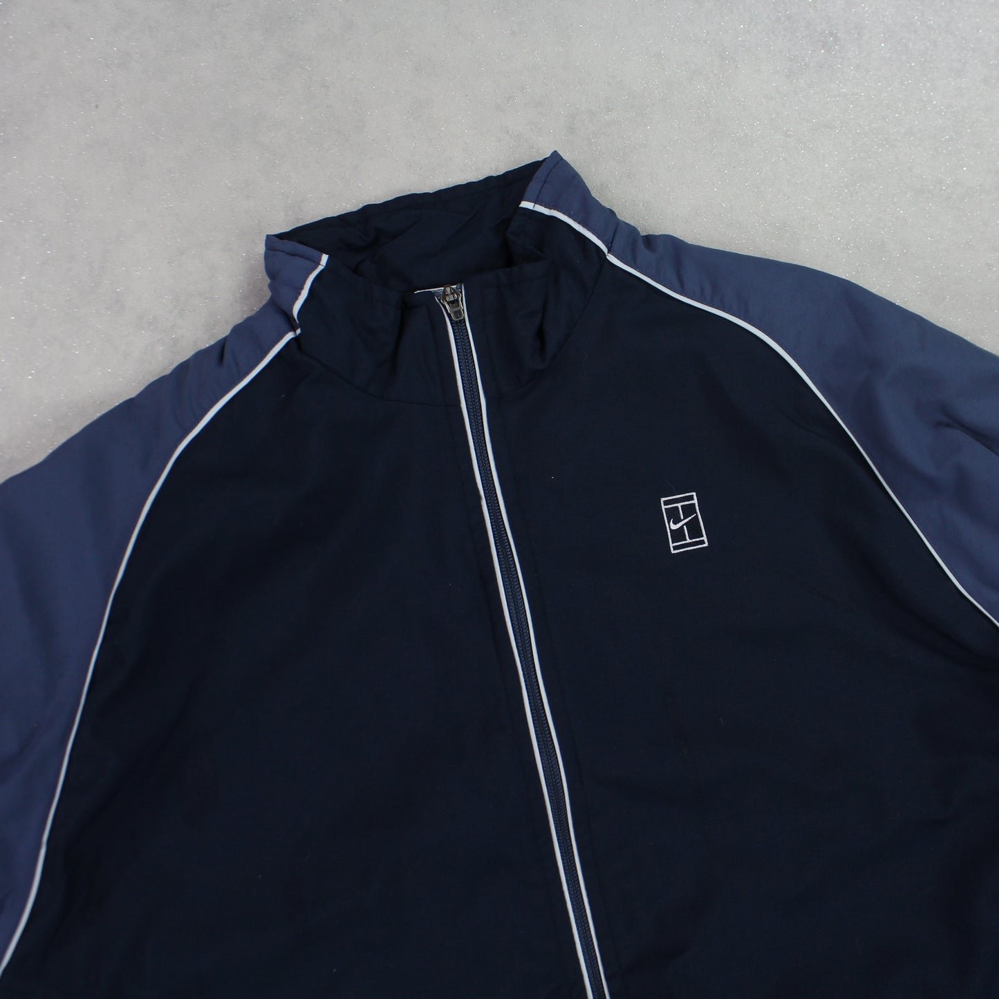 RARE 00s Nike Track Jacket Navy - (S)