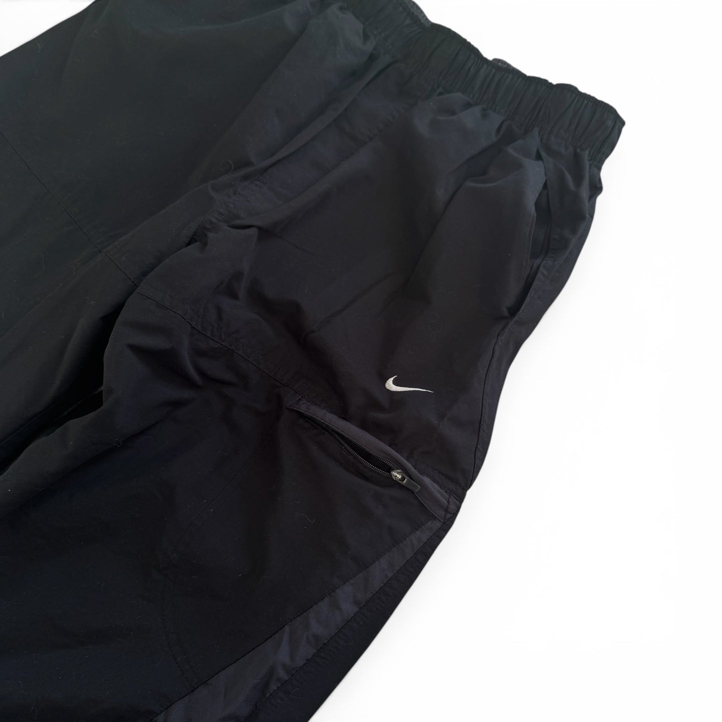 SUPER RARE 2000s Nike Air Max Trackpants Black - (S)