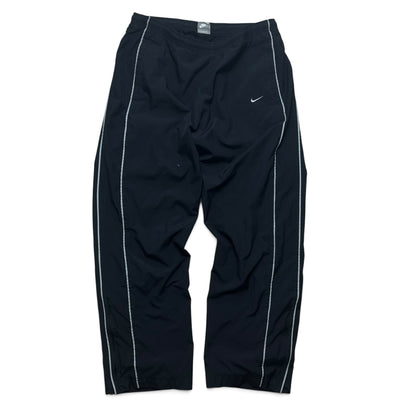 RARE 2000s Baggy Nike Trackpants Black - (M)