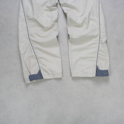 SUPER RARE 2000s Nike Trackpants Cream - (L)