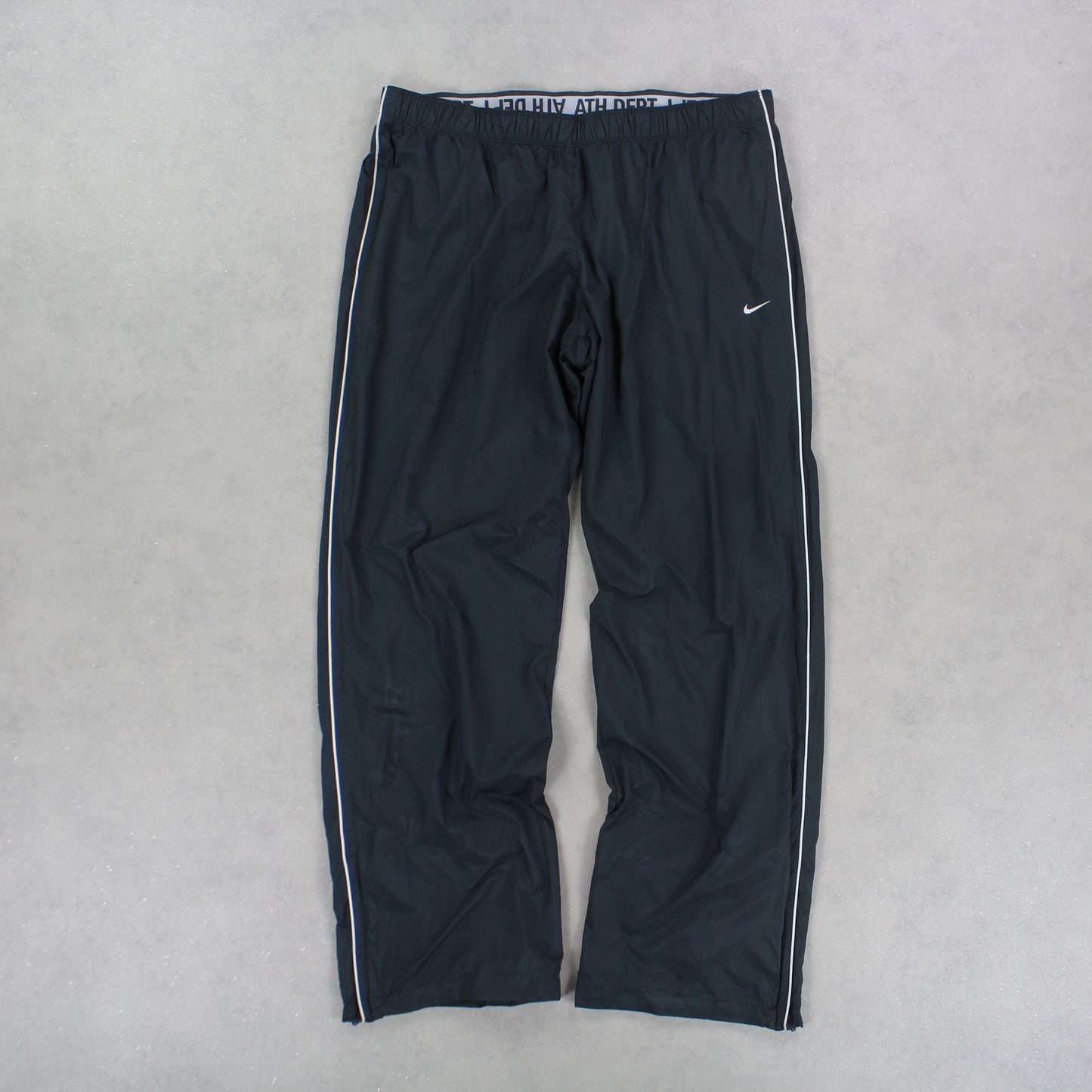 RARE 00s Baggy Nike Trackpants Grey - (L)