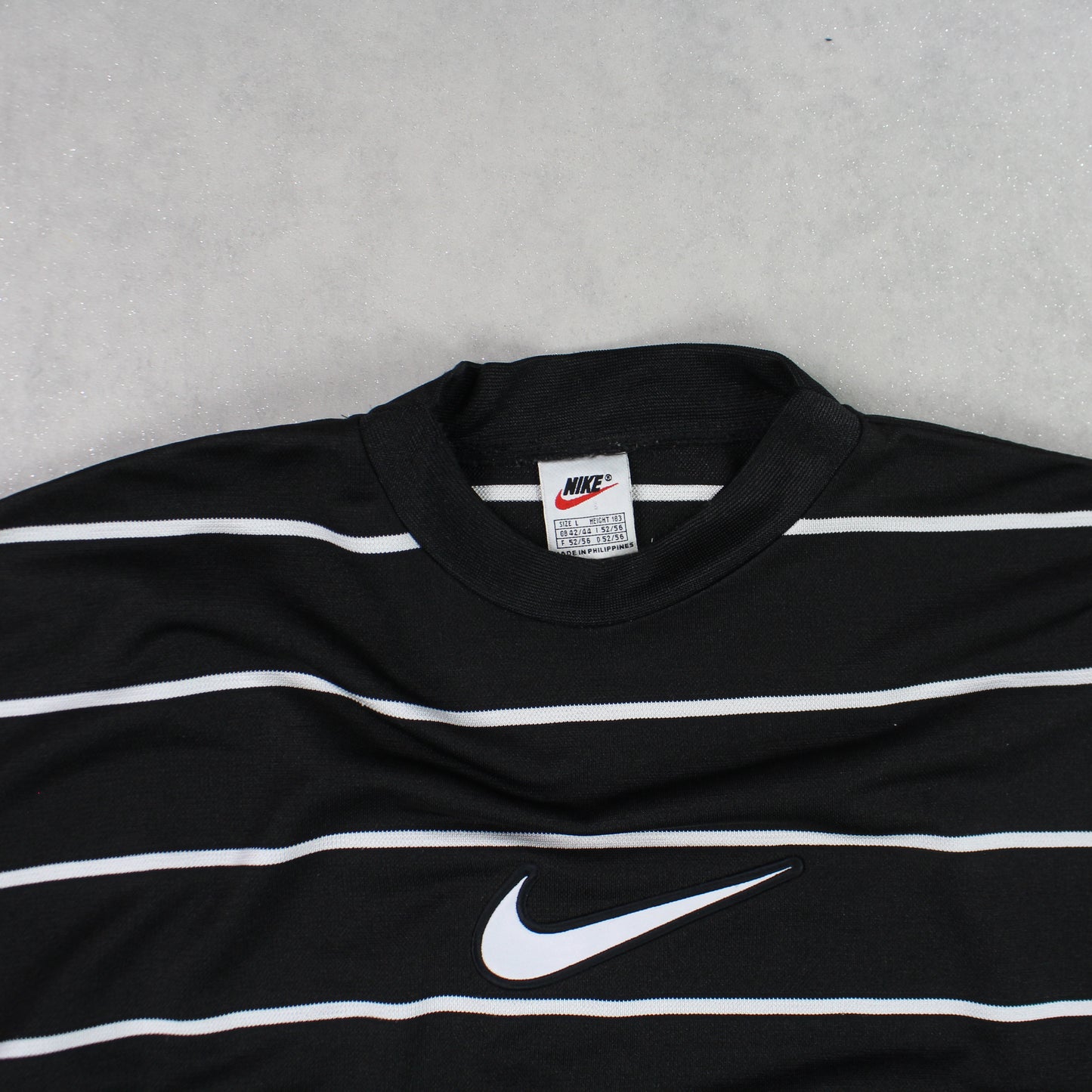 RARE Vintage 1990s Nike Swoosh T-Shirt Black - (L)