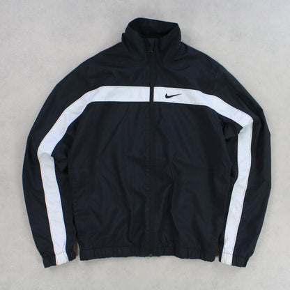 RARE Nike Track Jacket Black - (XS)