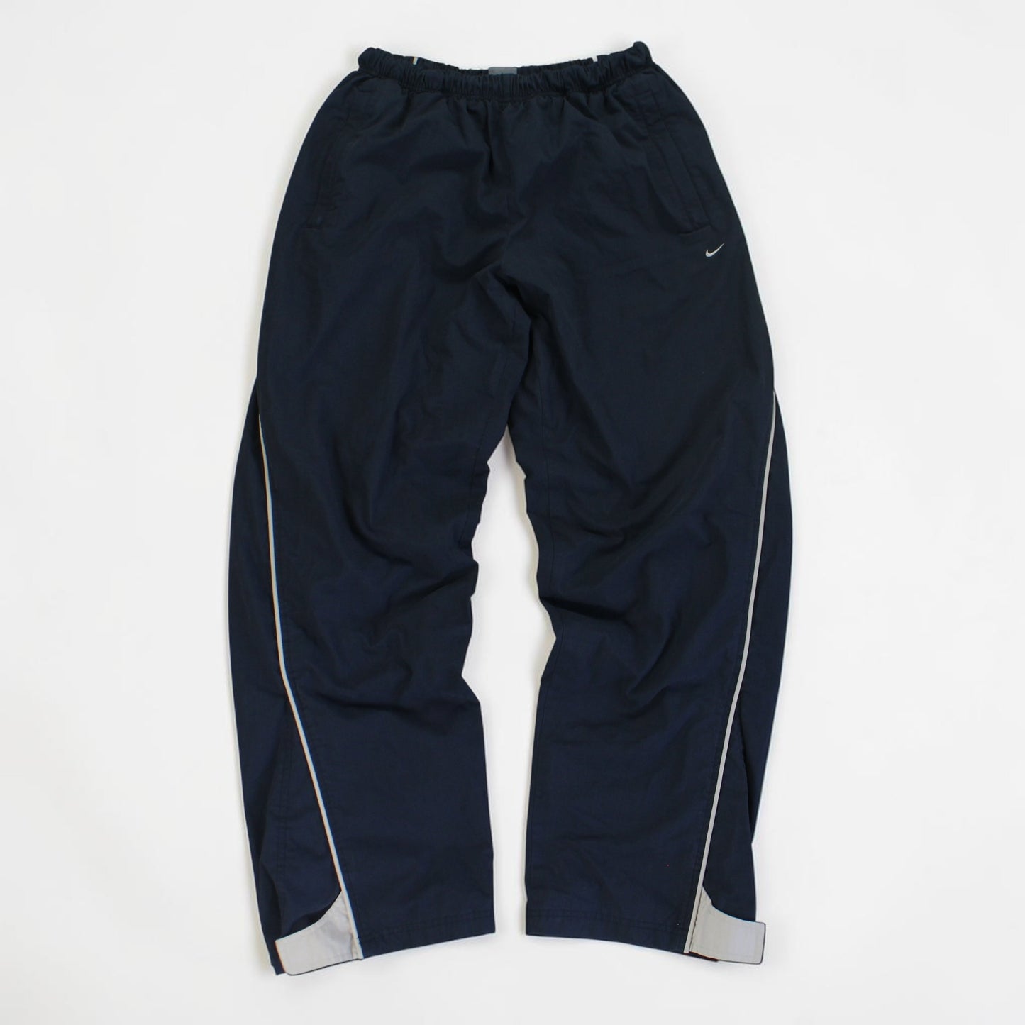 RARE 2000s Baggy Nike Trackpants Navy - (L)