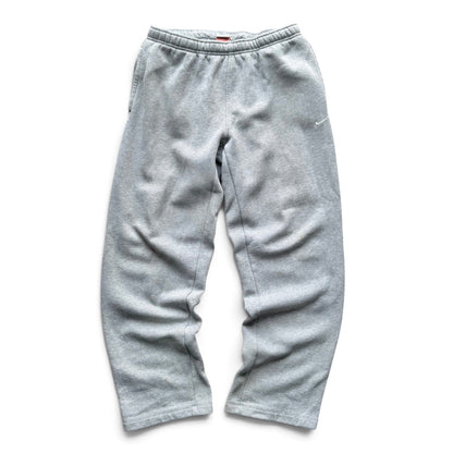 RARE 2000s Wide Leg Nike Joggers Grey - (L)