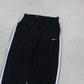 RARE 00s Nike Baggy Trackpants Black - (L)