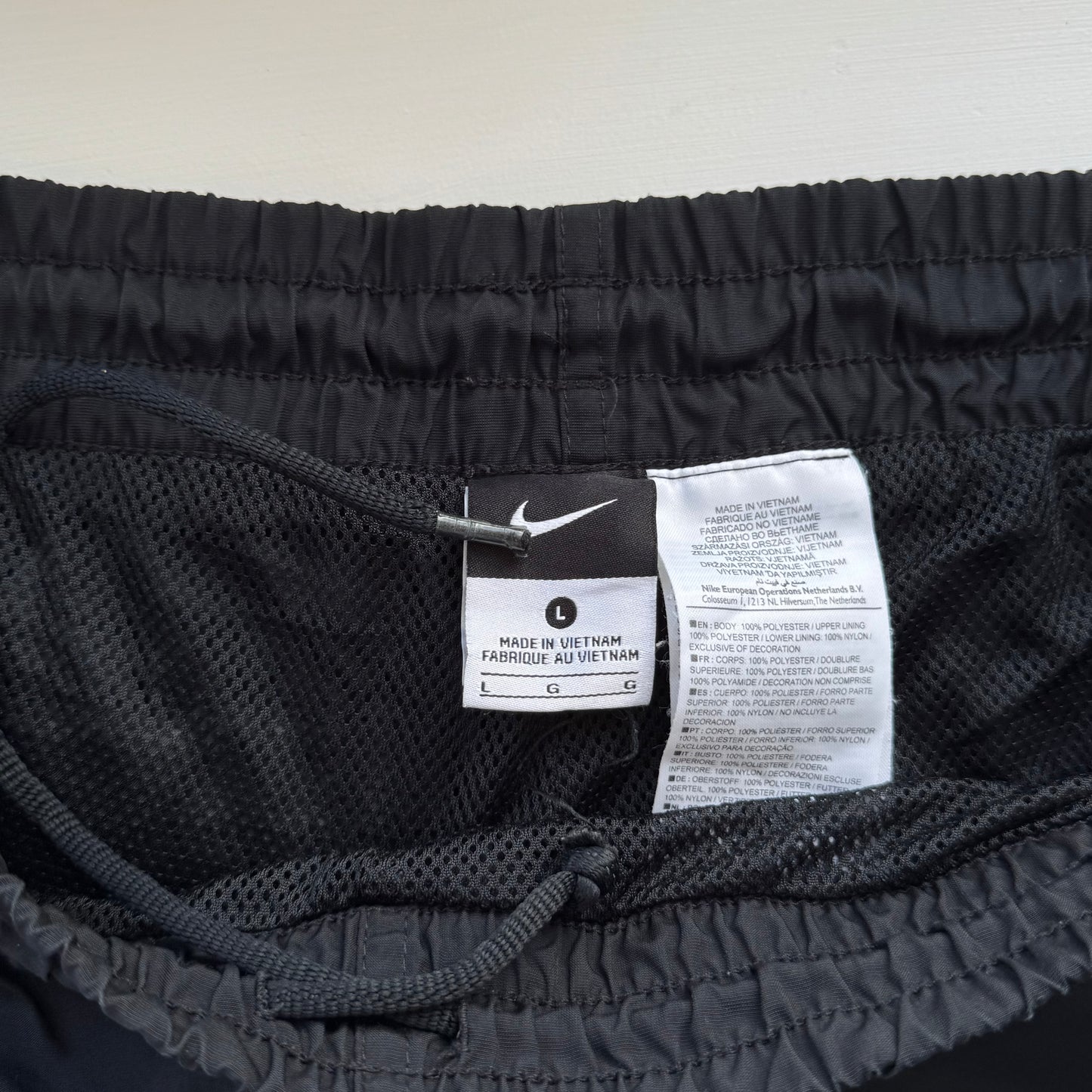 RARE 2000s Baggy Nike Trackpants Black - (L)