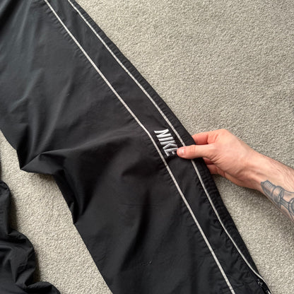SUPER RARE 2000s Nike Trackpants Black - (L)
