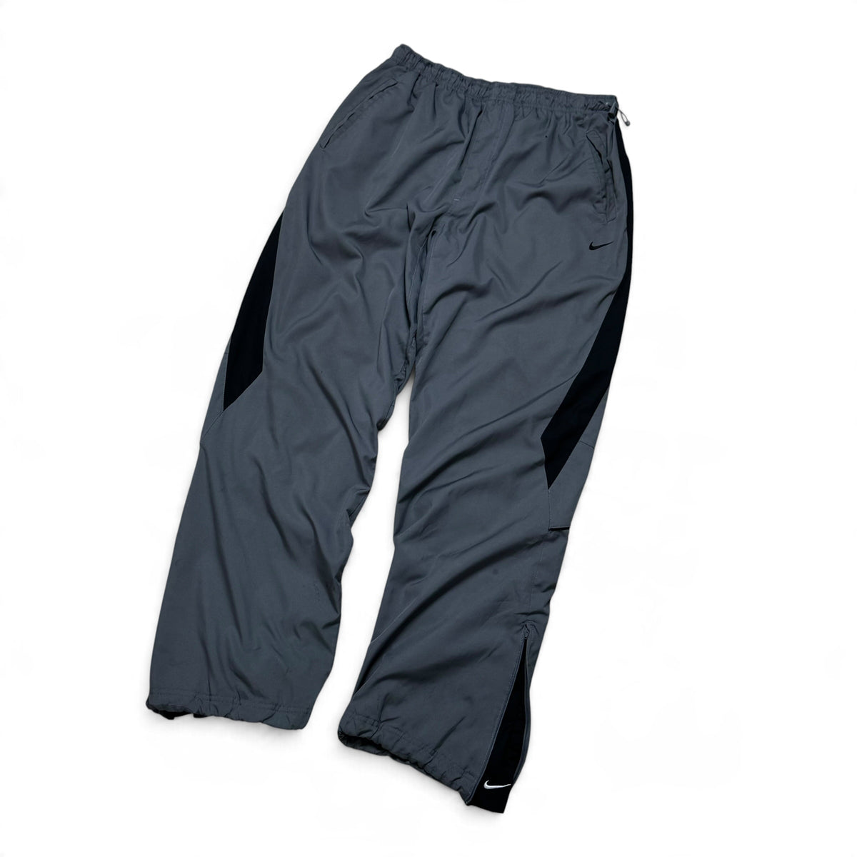 SUPER RARE 2000s Nike Trackpants Grey - (L) | PREMIUM