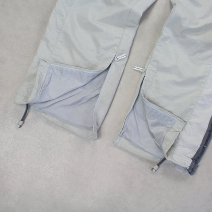 RARE 2000s Nike Hex Trackpants Grey - (L)