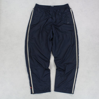 RARE 00s Baggy Nike Trackpants Navy - (XL)