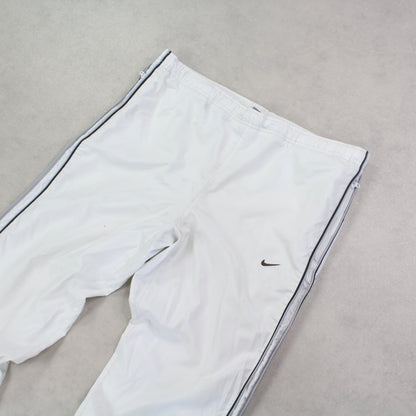 SUPER RARE 00s Nike Trackpants White - (S)