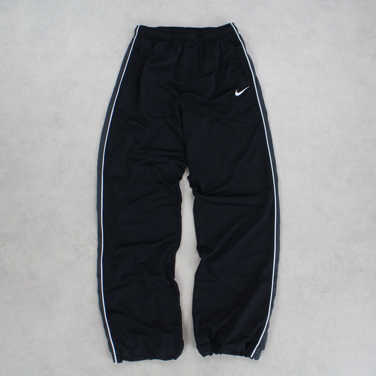 RARE 00s Nike Trackpants Black - (XS)