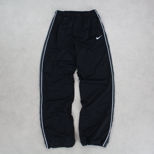 RARE 00s Nike Trackpants Black - (XS)