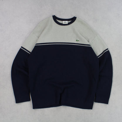 RARE 90s Lacoste Jumper Navy  - (L)