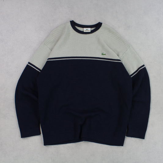 RARE 90s Lacoste Jumper Navy  - (L)