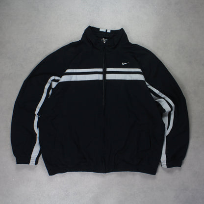 RARE 2000s Nike Track Jacket Black - (L)