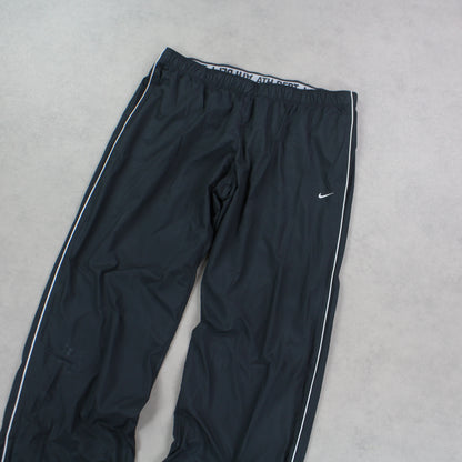 RARE 00s Baggy Nike Trackpants Grey - (L)