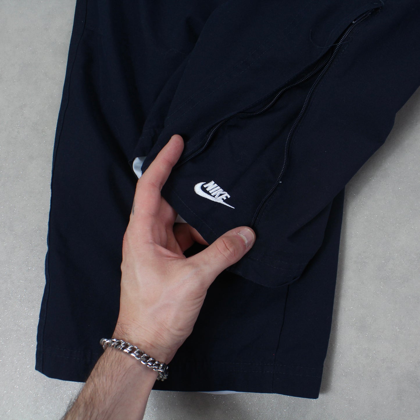 RARE 2000s Nike Trackpants Navy - (L)