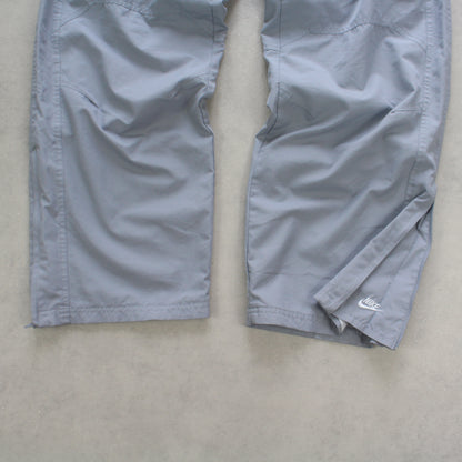 SUPER RARE 00s Nike Trackpants Grey - (L)