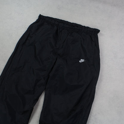 SUPER RARE 00s Nike Trackpants Black - (L)