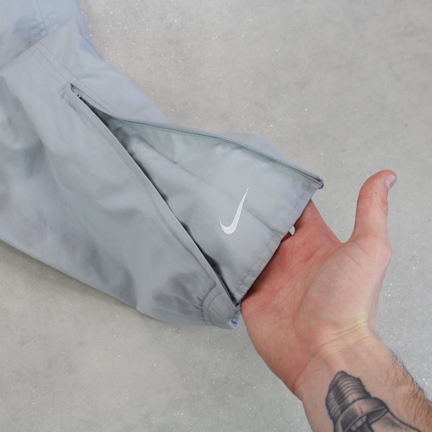 RARE 00s Nike Trackpants Grey - (L)